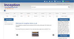 Desktop Screenshot of inception-store.co.uk
