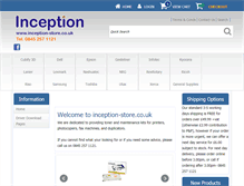 Tablet Screenshot of inception-store.co.uk